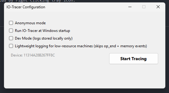 Program Running